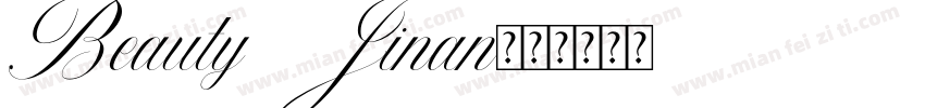 Beauty Jinan字体转换